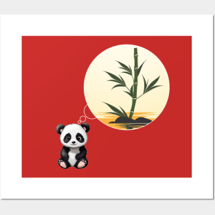 Panda Bamboo Island Posters and Art